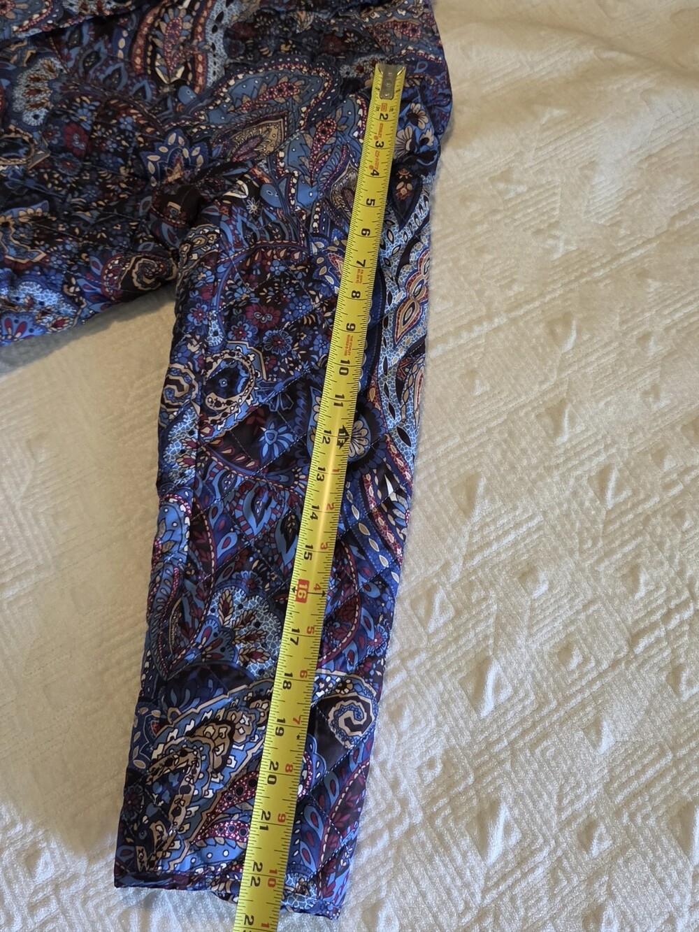 Jones New York Signature Quilted Paisley Jacket, Size Large - Picture 9 of 10